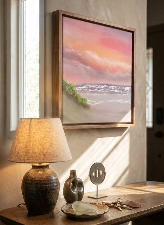 Amber Horizon - Oil painting