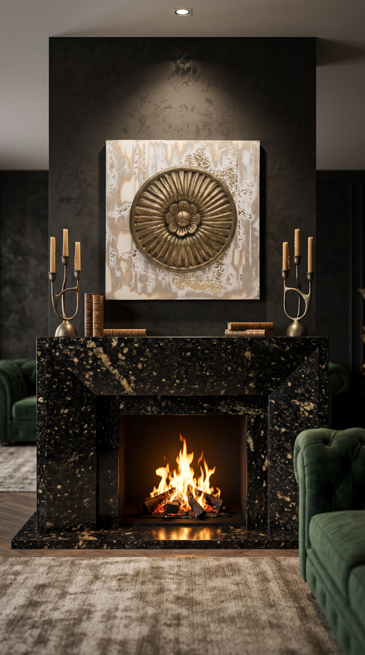 This antique-looking wall décor piece exudes timeless charm and character, designed to bring a sense of history and elegance into your home. 