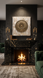This antique-looking wall décor piece exudes timeless charm and character, designed to bring a sense of history and elegance into your home. 