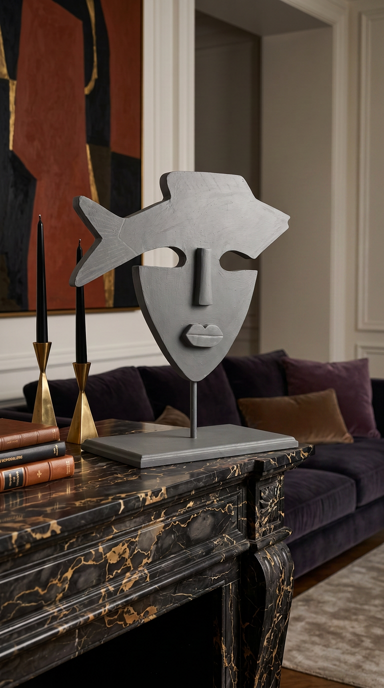 This unique wooden art piece is a true statement of individuality, designed to accentuate and elevate any living space.