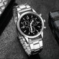 Timeless sophistication defines this classic gent’s watch, crafted with a sleek silver stainless steel band for durability and style. The design features a choice of either a bold black dial face or a crisp white dial face, allowing you to match your personal aesthetic. With a band length of 15cm, band width of 2cm, and a dial diameter of 4.2cm, it offers a balanced fit that’s both comfortable and striking. Powered by reliable quartz movement, this watch is the perfect accessory to elevate everyday wear or 