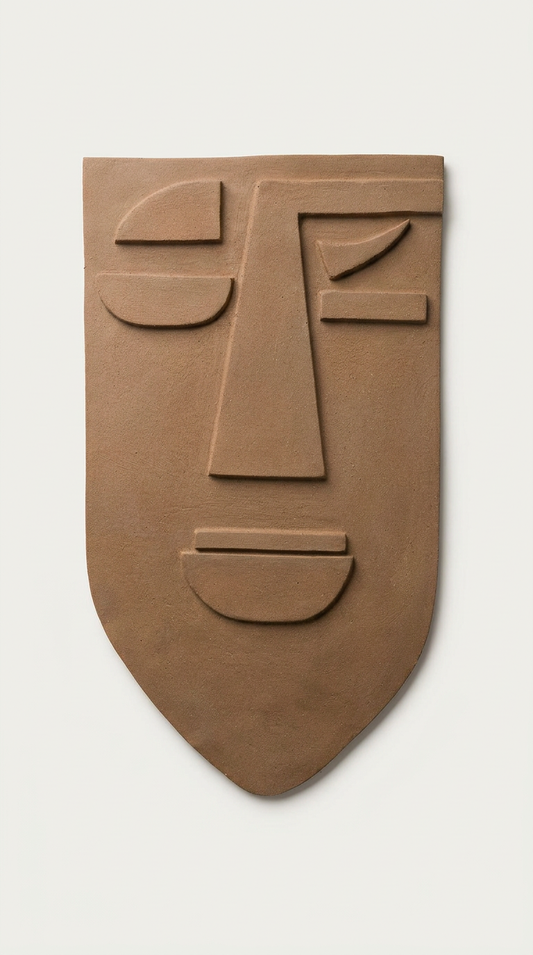 Earthen Silhouette Bronze Color - Wall Art Interior (H 940 × W 572 mm)