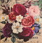 This piece is a textured decoupage on canvas portraying echoes of spring. Ideal for small area on a wall. Measurements 30 x 30
