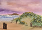 A hand-painted oil painting on canvas board, this work captures the radiant stillness of the golden hour horizon as the sun descends, bathing the landscape in warm, luminous tones. The artist’s brushwork layers soft gradients of amber and gold, evoking tranquility while highlighting the fleeting brilliance of dusk. The composition invites reflection, offering a moment of calm suspended in light. Measuring 25 x 30 cm