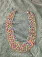 Multi-strand handmade bead necklace