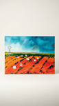 Bring the warmth of countryside living into your space with this 30 x 40 textured acrylic artwork. Rolling hills, rustic tones, and farm-inspired charm capture the essence of homegrown simplicity.