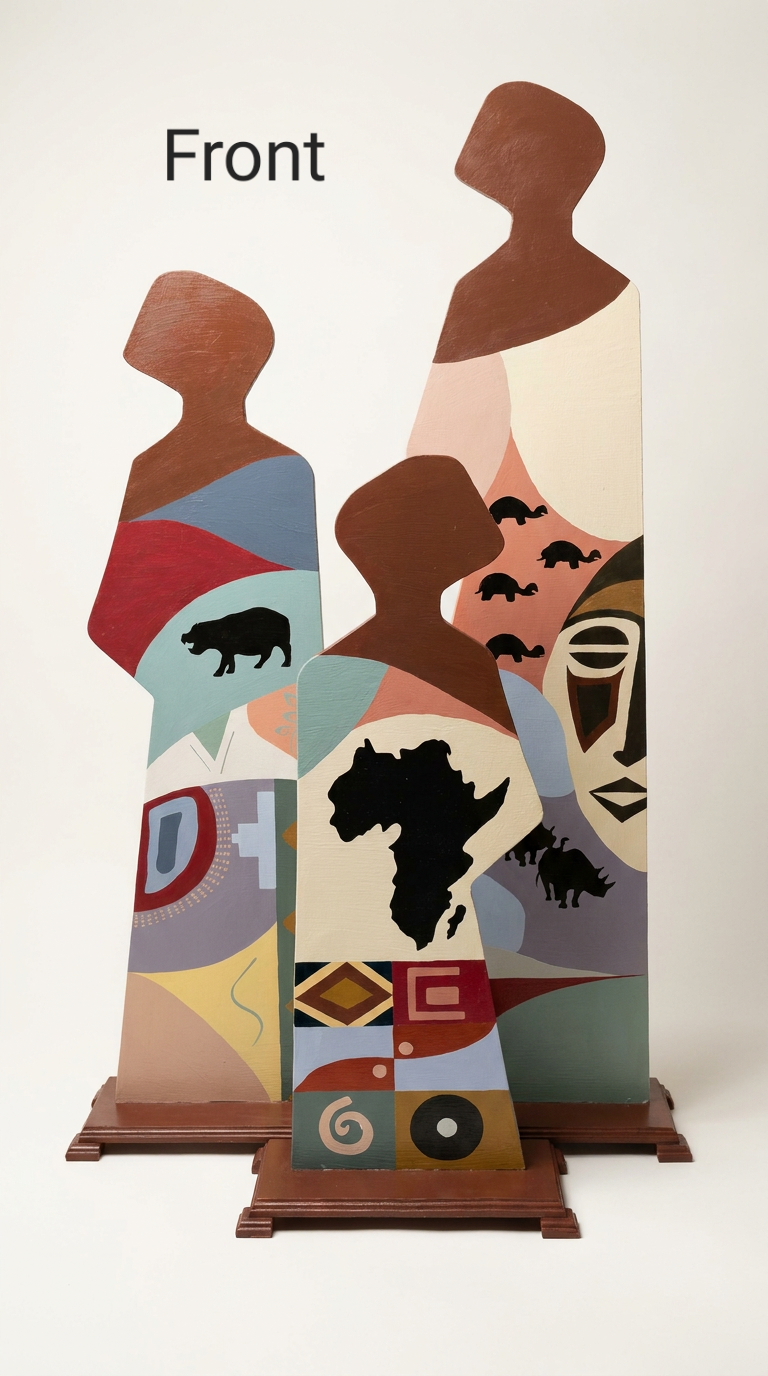 The Sisterhood - Mintadi Wood Craft