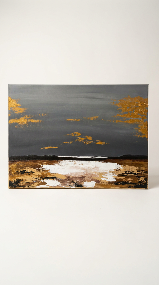 Rust & Rain - 30x40 Acrylic Painting