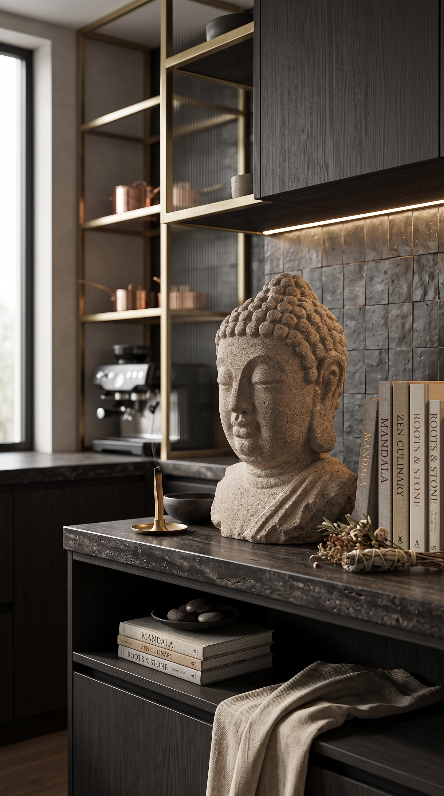 Medium Sandstone Budha Bust